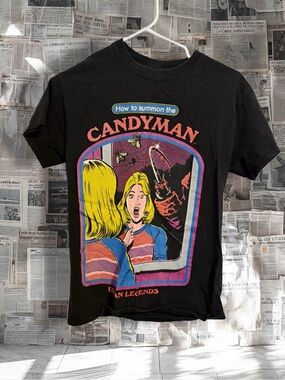 Vintage-Inspired Candyman Graphic Tee – Y2K Horror Movie Aesthetic T-Shirt